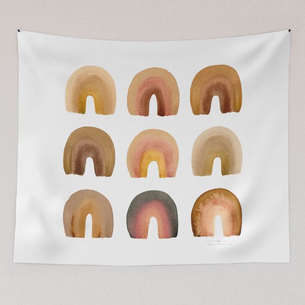 Item preview, Brown rainbows designed and sold by Rachel Dash-Williams Creative.