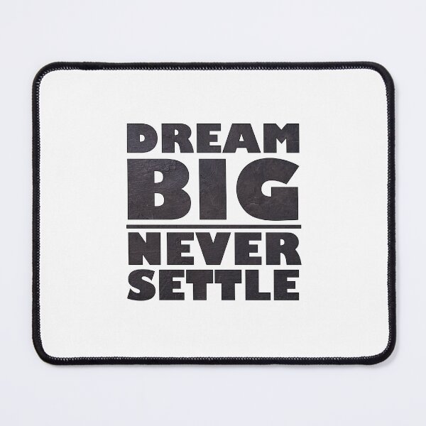 Item preview, Dream Big Never Settle - Black Concrete designed and sold by BKNation.