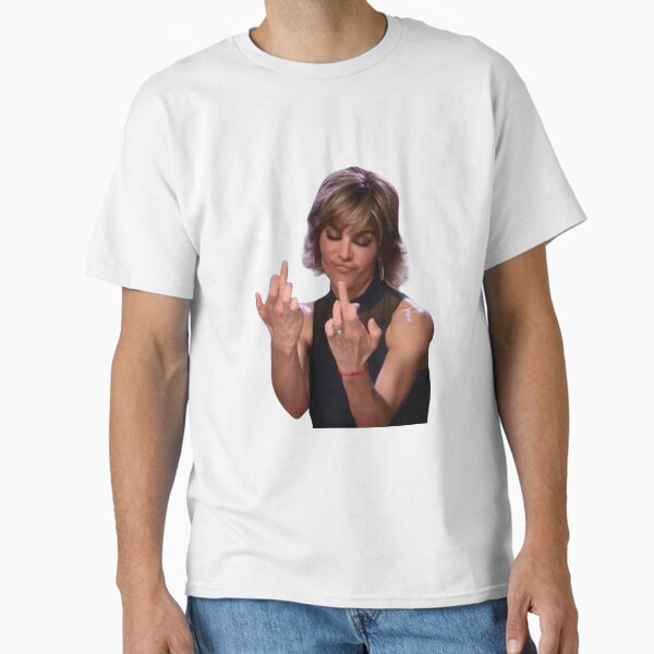 Vista previa del artículo con la obra «Lisa Rinna dedo medio», diseñado y vendido por TheHousewives.