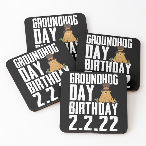 Item preview, Fun Groundhog Day Birthday 2.2.22 Party February 2nd 2022 designed and sold by ecomdesign.