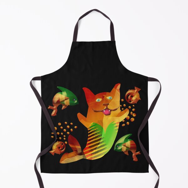 Item preview,  FUNNY MEOW CAT FISH PLAYING WITH ENDEARING ORCAS. designed and sold by Ralek.