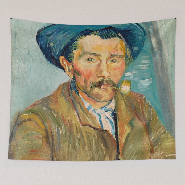 Item preview, Impressionist Painting The Smoker (Le Fumeur) (1888) by Vincent Van Gogh designed and sold by Designedbysm.