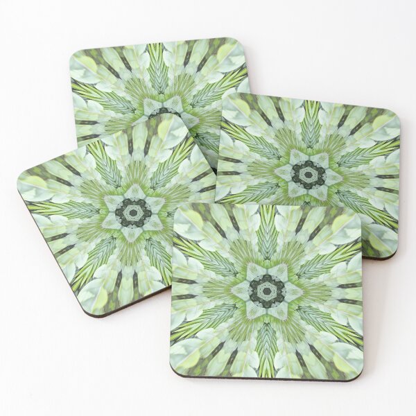 Item preview, Abstract Art Tropical Plants Boston Fern Tropicalcore Aesthetic Green and Cream designed and sold by Beachy.