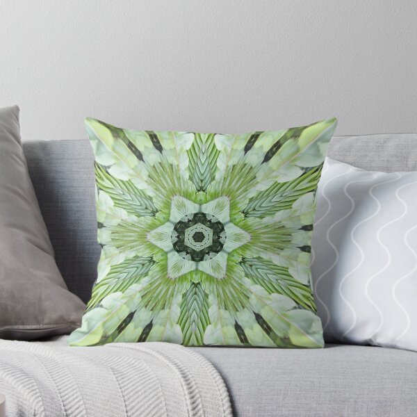Item preview, Abstract Art Tropical Plants Boston Fern Tropicalcore Aesthetic Green and Cream designed and sold by Beachy.