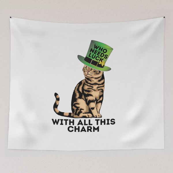 Item preview, St. Catricks Day-St. Patricks Cat-Sarcastic Luck Saying designed and sold by Spiritualish.