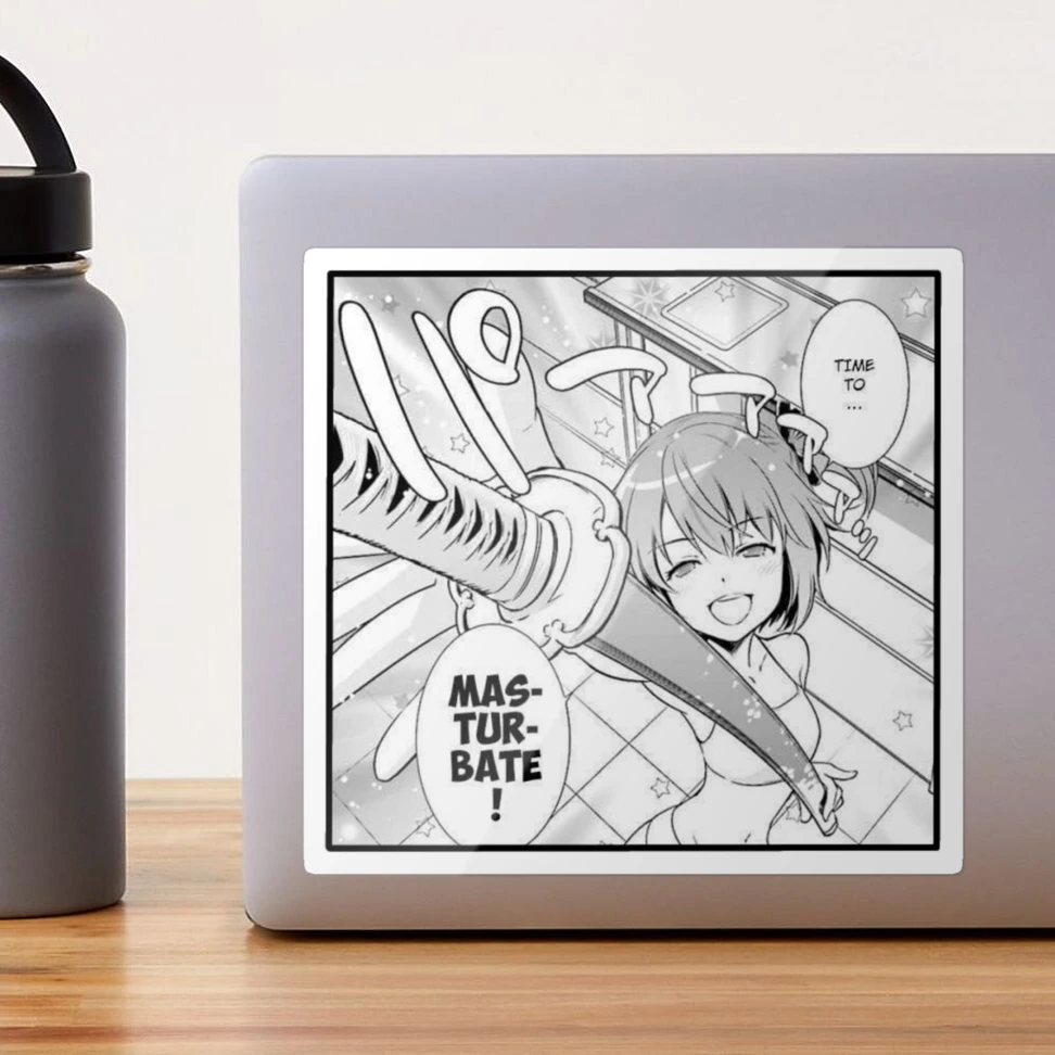 funny print  time to masturbate!  Sticker for Sale by Ani-Emi | Redbubble