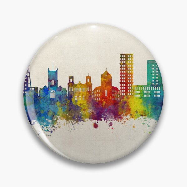 Item preview, Kingston upon Thames England Skyline designed and sold by ArtPrints.