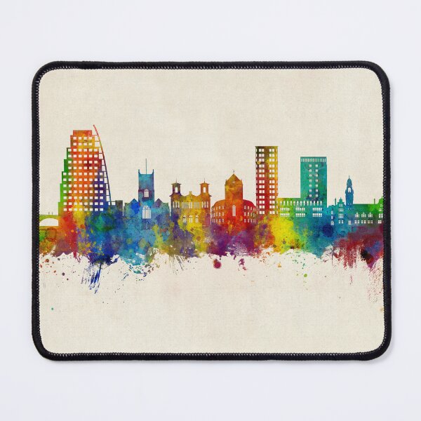 Item preview, Kingston upon Thames England Skyline designed and sold by ArtPrints.