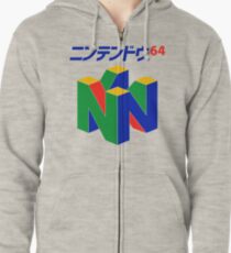 Sudadera con capucha y cremallera Japonés Nintendo 64