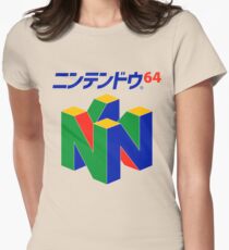 Japanisches Nintendo 64 Tailliertes T-Shirt für Frauen