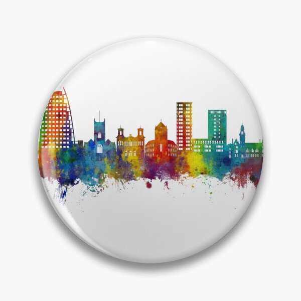Item preview, Kingston upon Thames England Skyline designed and sold by ArtPrints.