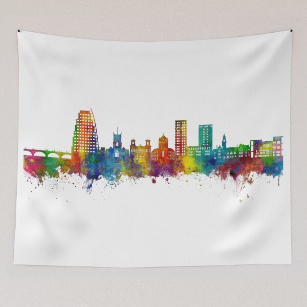 Item preview, Kingston upon Thames England Skyline designed and sold by ArtPrints.