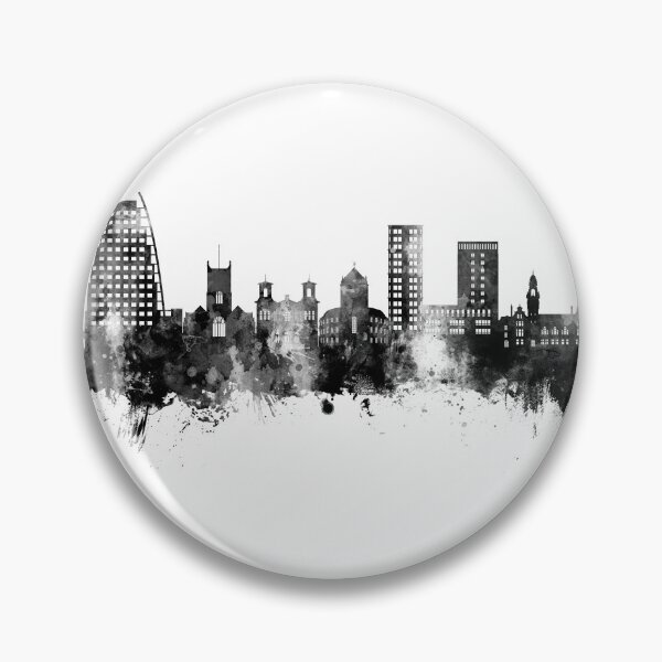 Item preview, Kingston upon Thames England Skyline designed and sold by ArtPrints.