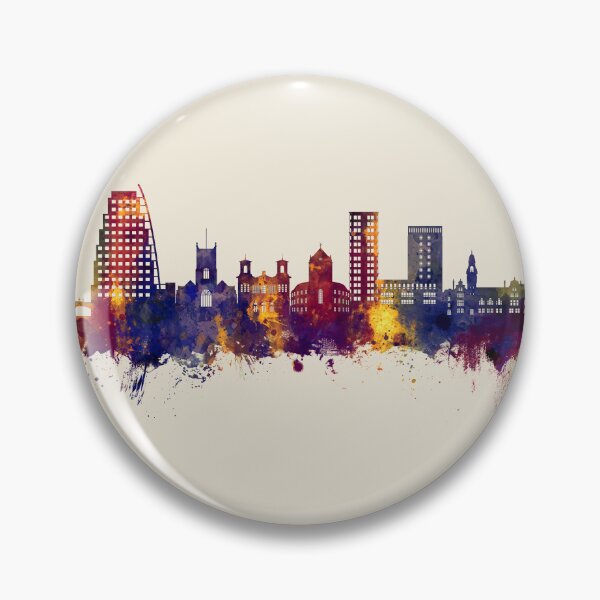 Item preview, Kingston upon Thames England Skyline designed and sold by ArtPrints.