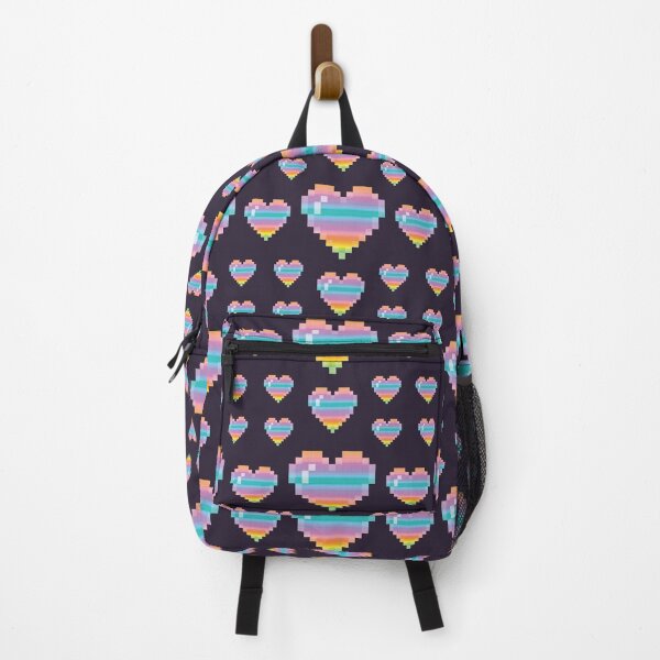 Item preview, Colorful Rainbow Pixelated Hearts Pattern by HYPEMODE designed and sold by HypeMode.