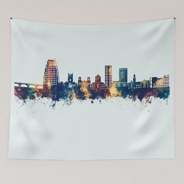 Item preview, Kingston upon Thames England Skyline designed and sold by ArtPrints.
