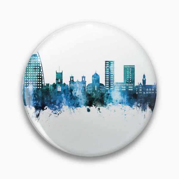 Item preview, Kingston upon Thames England Skyline designed and sold by ArtPrints.