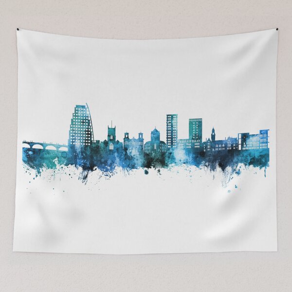 Item preview, Kingston upon Thames England Skyline designed and sold by ArtPrints.