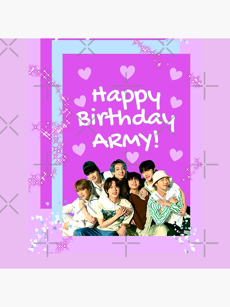 Happy Birthday' BTS - 8 Art Print for Sale by Niyuha