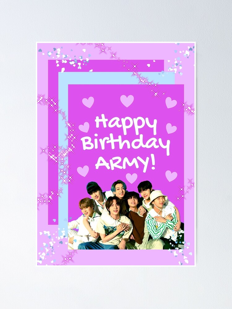 Happy Birthday' BTS - 8 Art Print for Sale by Niyuha