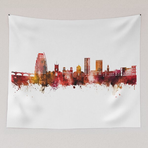 Item preview, Kingston upon Thames England Skyline designed and sold by ArtPrints.