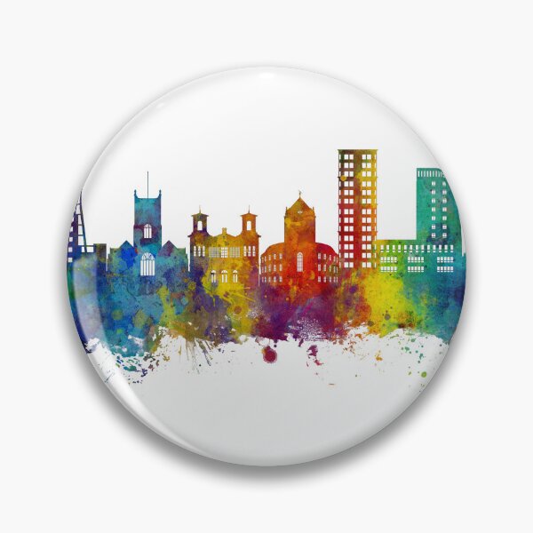Item preview, Kingston upon Thames England Skyline designed and sold by ArtPrints.