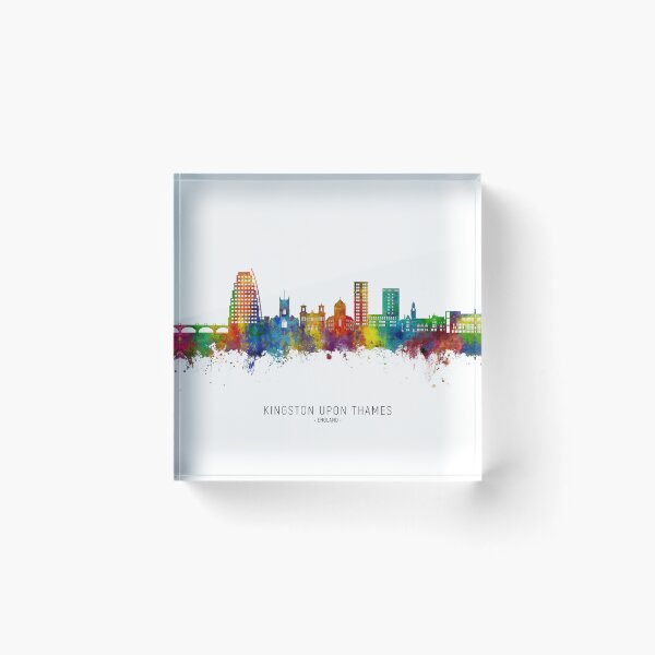 Item preview, Kingston upon Thames England Skyline designed and sold by ArtPrints.