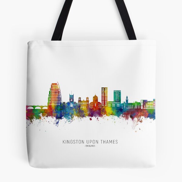 Aperçu de l'œuvre Kingston upon Thames England Skyline créée et vendue par ArtPrints.