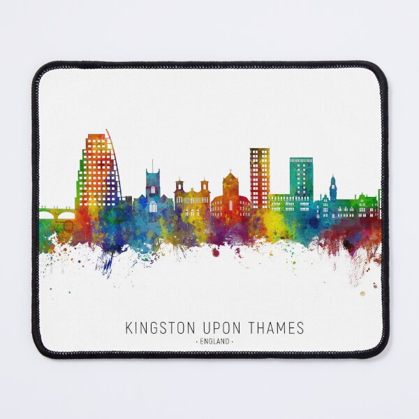 Item preview, Kingston upon Thames England Skyline designed and sold by ArtPrints.