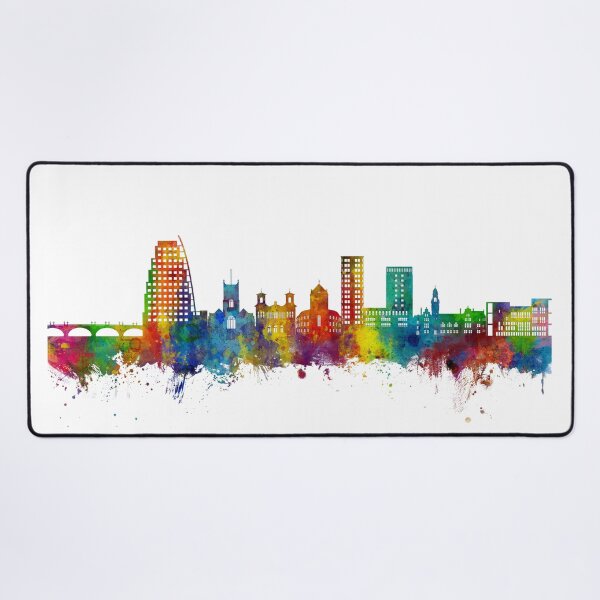 Item preview, Kingston upon Thames England Skyline designed and sold by ArtPrints.