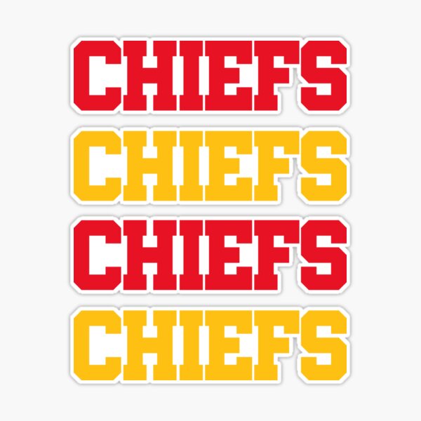 Kansas City KC Chiefs Fanart Stickers Wholesale sticker supplier 