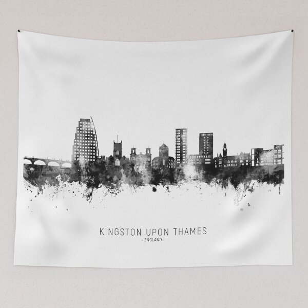 Item preview, Kingston upon Thames England Skyline designed and sold by ArtPrints.