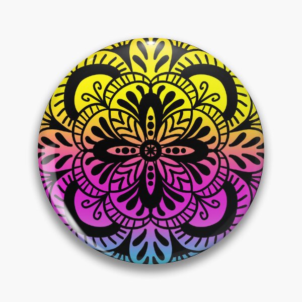 Item preview, Ombré rainbow mandala — happy boho pattern designed and sold by thephoenixsoul.