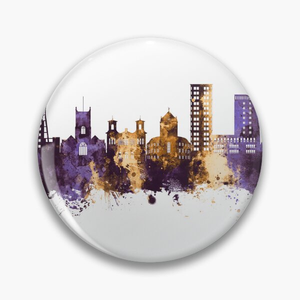 Item preview, Kingston upon Thames England Skyline designed and sold by ArtPrints.