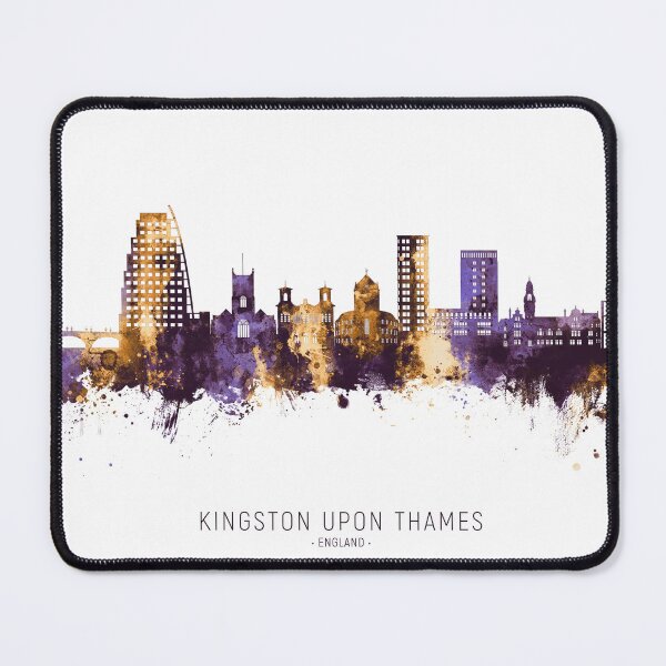 Item preview, Kingston upon Thames England Skyline designed and sold by ArtPrints.