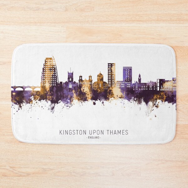 Item preview, Kingston upon Thames England Skyline designed and sold by ArtPrints.