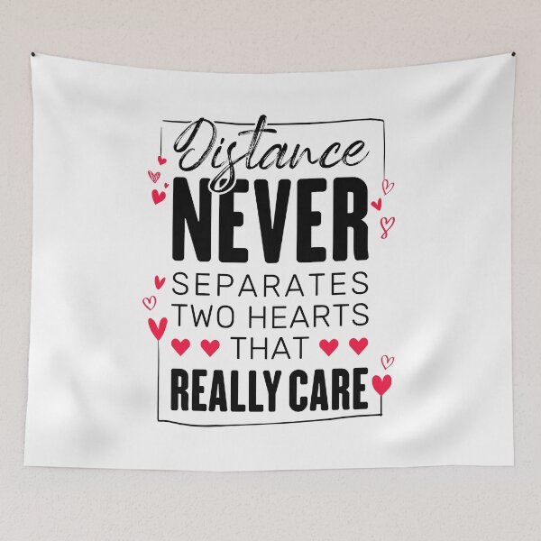 Item preview, Distance Never Separates Two Hearts That Really Care - Long Distance Relationship designed and sold by T-shirt For You.