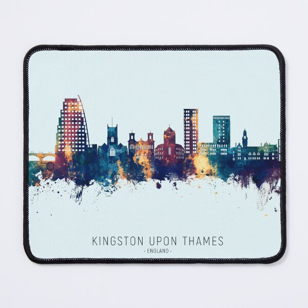 Item preview, Kingston upon Thames England Skyline designed and sold by ArtPrints.