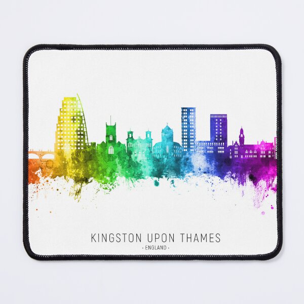 Item preview, Kingston upon Thames England Skyline designed and sold by ArtPrints.