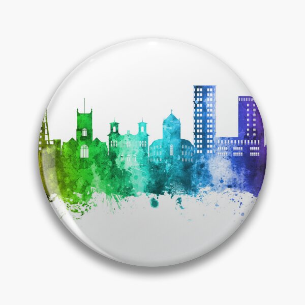 Item preview, Kingston upon Thames England Skyline designed and sold by ArtPrints.