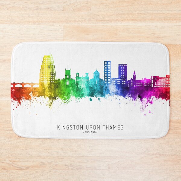 Item preview, Kingston upon Thames England Skyline designed and sold by ArtPrints.