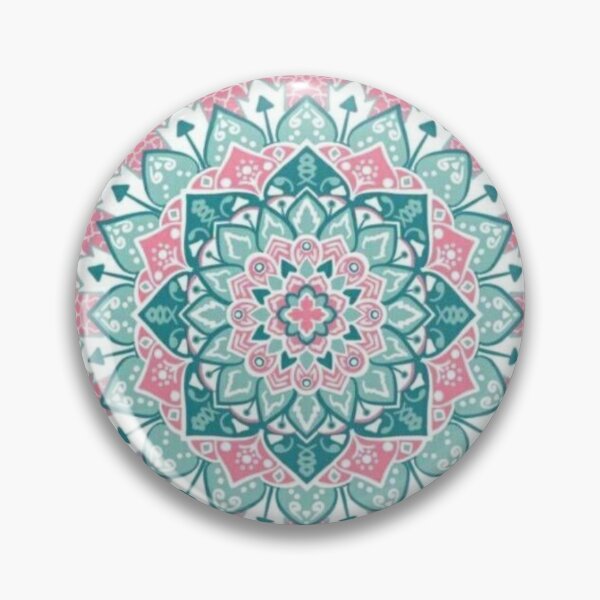Item preview, Millennial Pink and Teal Mandala  designed and sold by BellaProject.