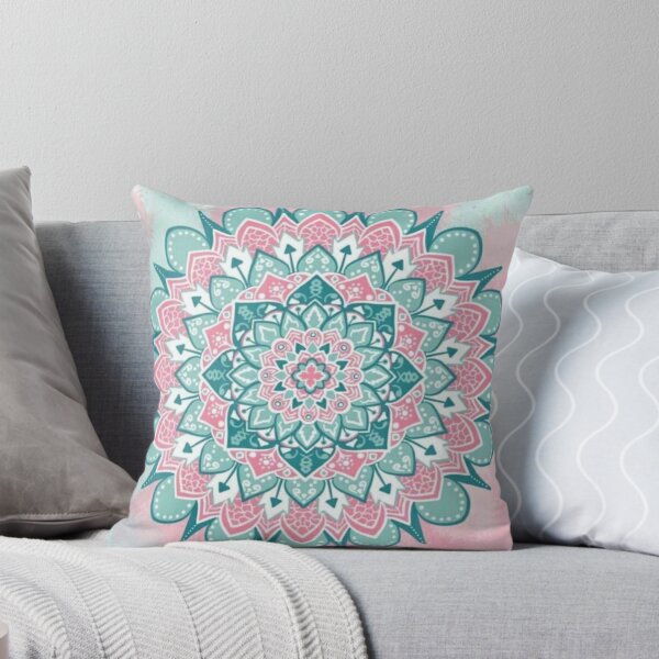 Item preview, Millennial Pink and Teal Mandala  designed and sold by BellaProject.