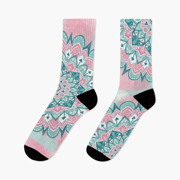Item preview, Millennial Pink and Teal Mandala  designed and sold by BellaProject.