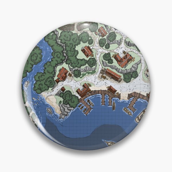Item preview, Town of Haar Map designed and sold by demonhoundesign.