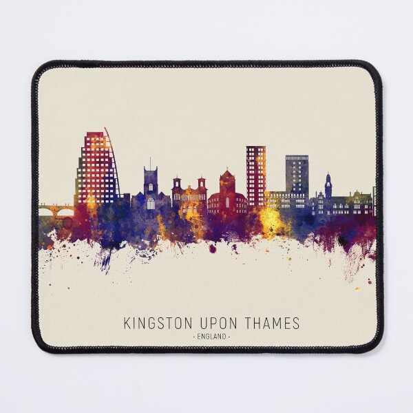 Item preview, Kingston upon Thames England Skyline designed and sold by ArtPrints.