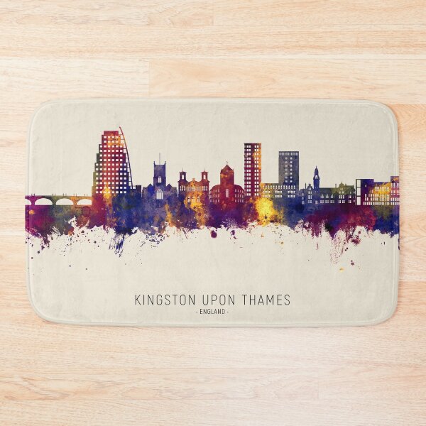 Item preview, Kingston upon Thames England Skyline designed and sold by ArtPrints.