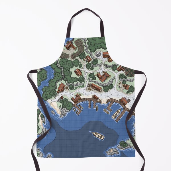 Item preview, Town of Haar Map designed and sold by demonhoundesign.