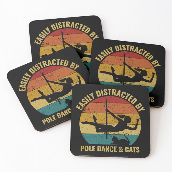 Item preview, Pole Sport Dance Dancer Cats Vintage Retro designed and sold by CuteDesigns1.