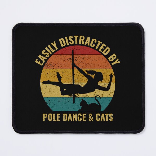 Item preview, Pole Sport Dance Dancer Cats Vintage Retro designed and sold by CuteDesigns1.